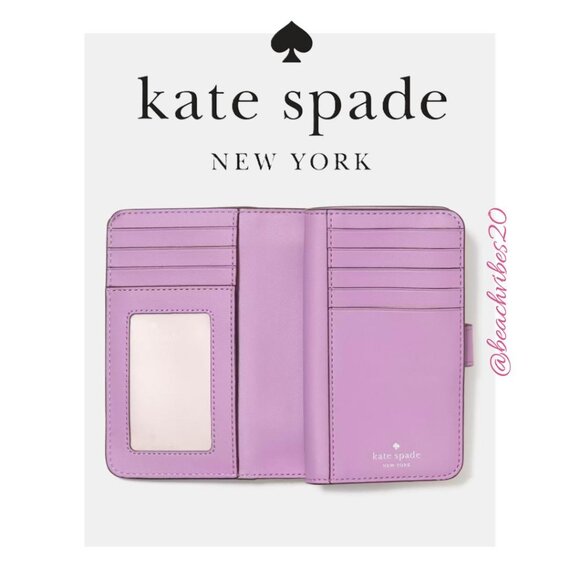 KATE SPADE Lena Medium Bifold Wallet Wisteria NWT O-398 - Picture 2 of 4